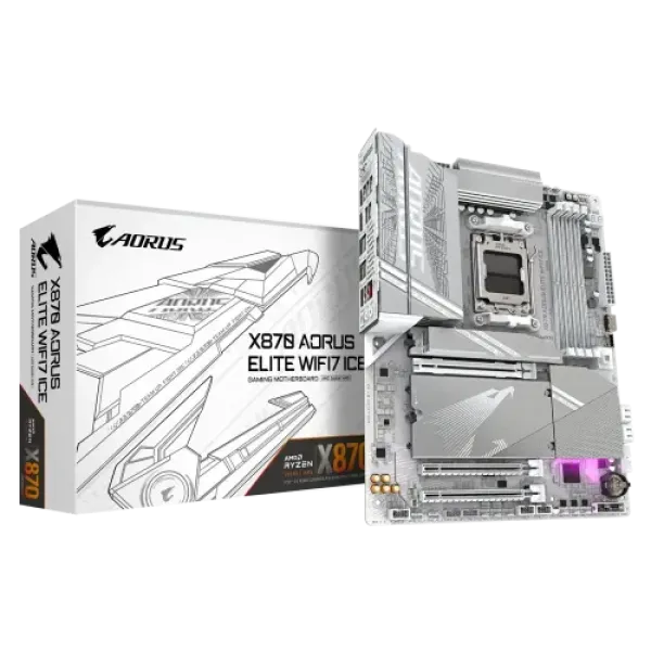 GIGABYTE X870 AORUS ELITE WIFI7 ICE DDR5 AMD AM5 ATX Motherboard